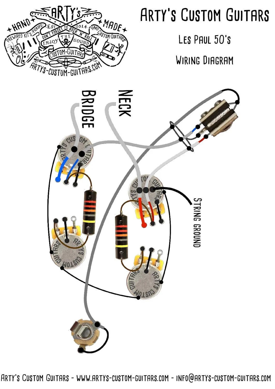 Les Paul Wiring Diagram 50S