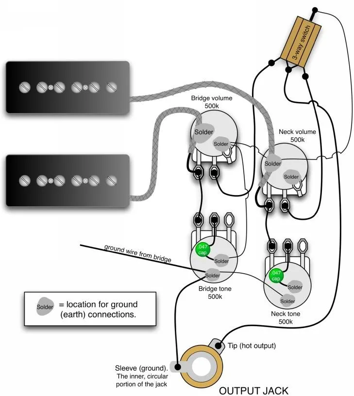 Les Paul Wiring Schematic