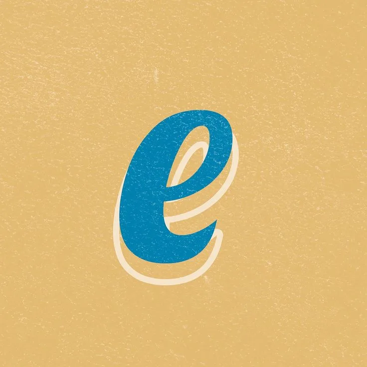 Letter E Psd Alphabet Lettering