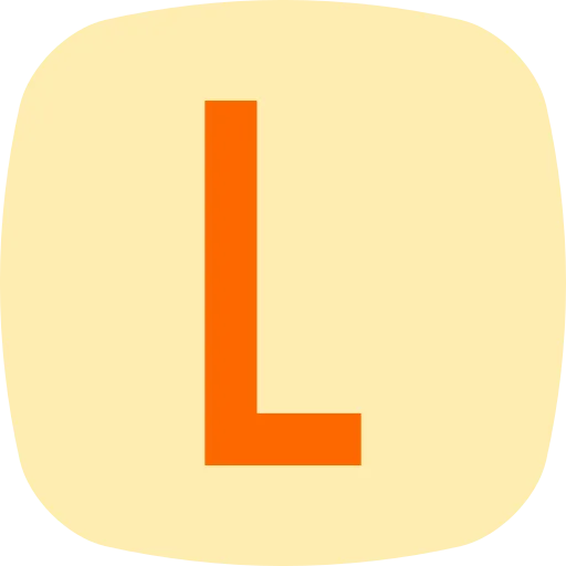 Letter L Generic Color Fill Icon