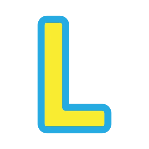 Letter L Generic Outline Color Icon