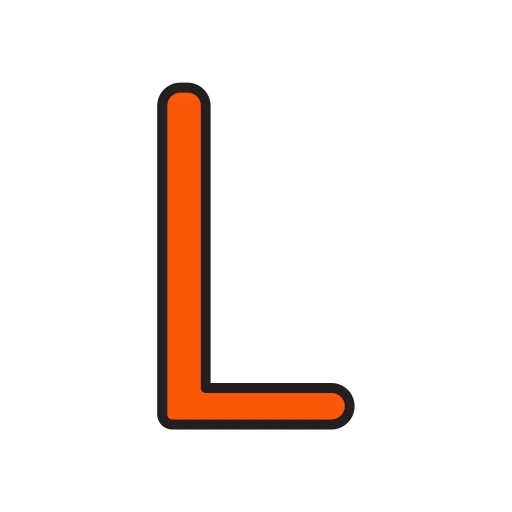 Letter L Generic Outline Color Icon
