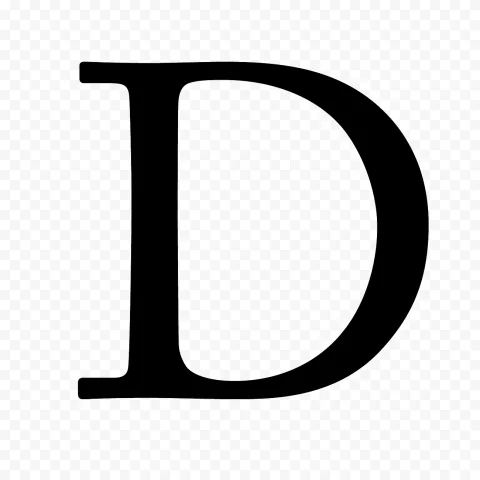 Letter Letter D White Text Rectangle Pxpng
