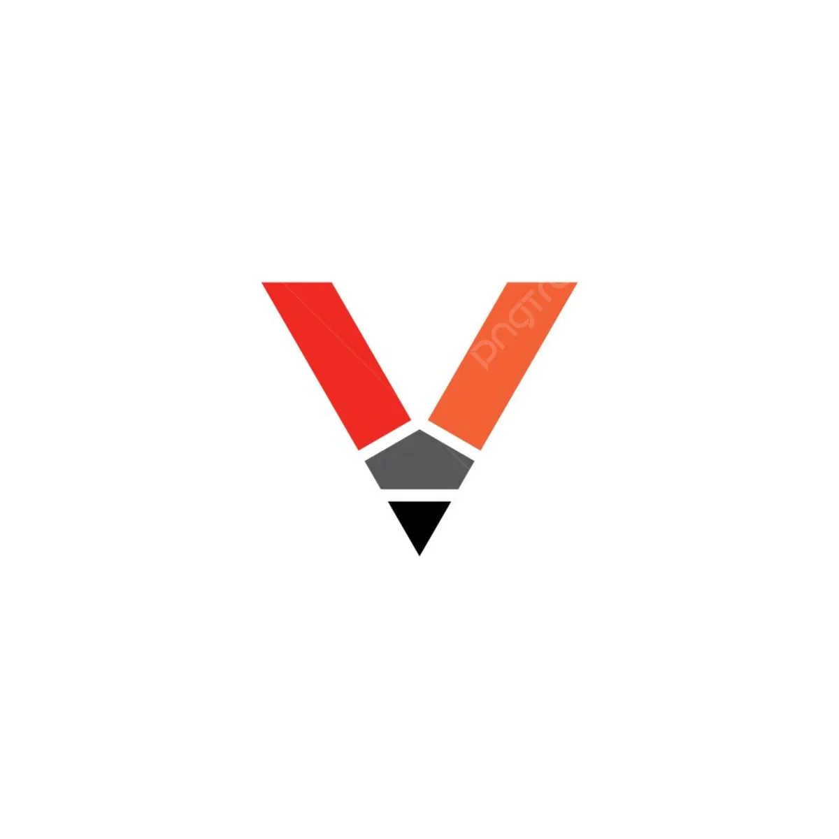 Letter V Clipart Vector Letter V Pencil Logo Icon Vector Icon Letter Company Png Image For