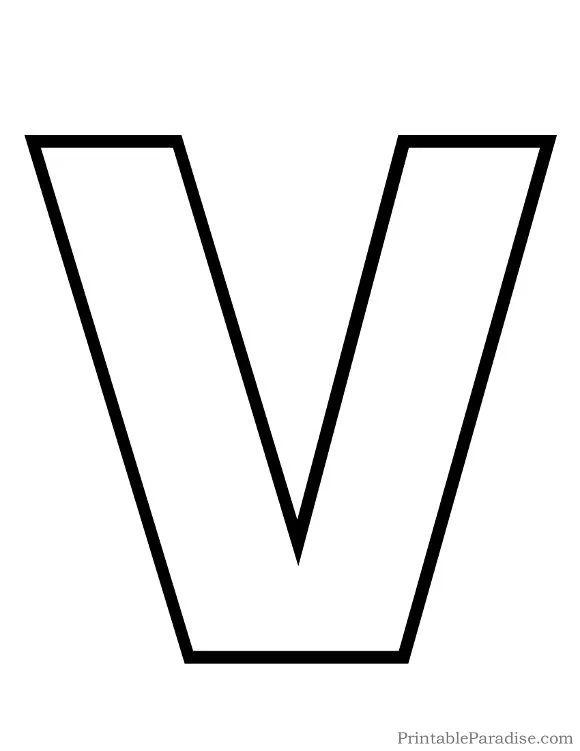 Letter V Printable Book