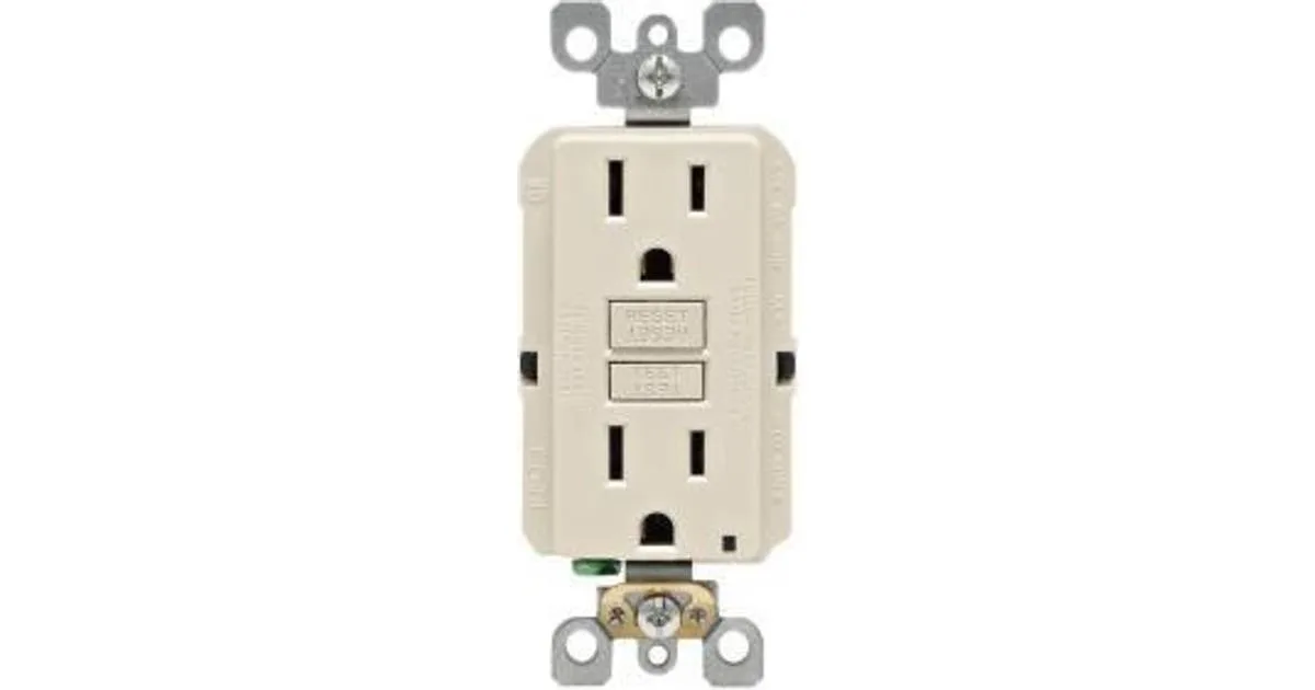 Leviton 15A 125V Self Test Gfci Outlet Light Almond Price
