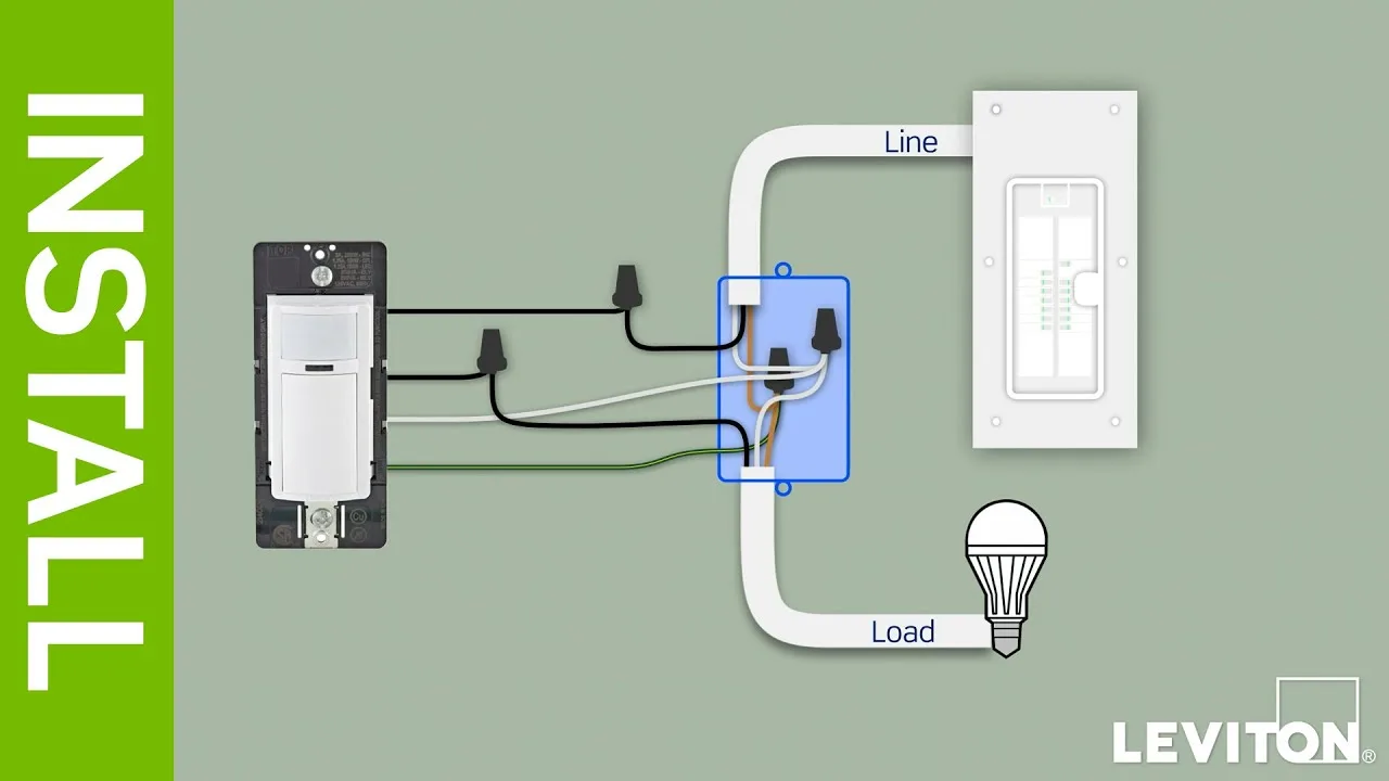 Leviton 3 Way Motion Sensor Switch Install