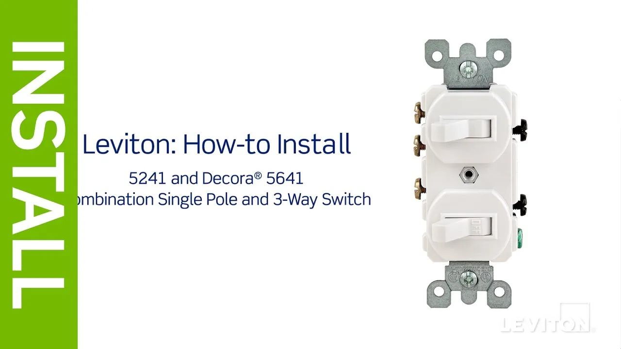 Leviton 3 Way Switch 1J38Y0 Diagram Leviton 3 Way Lighted Sw