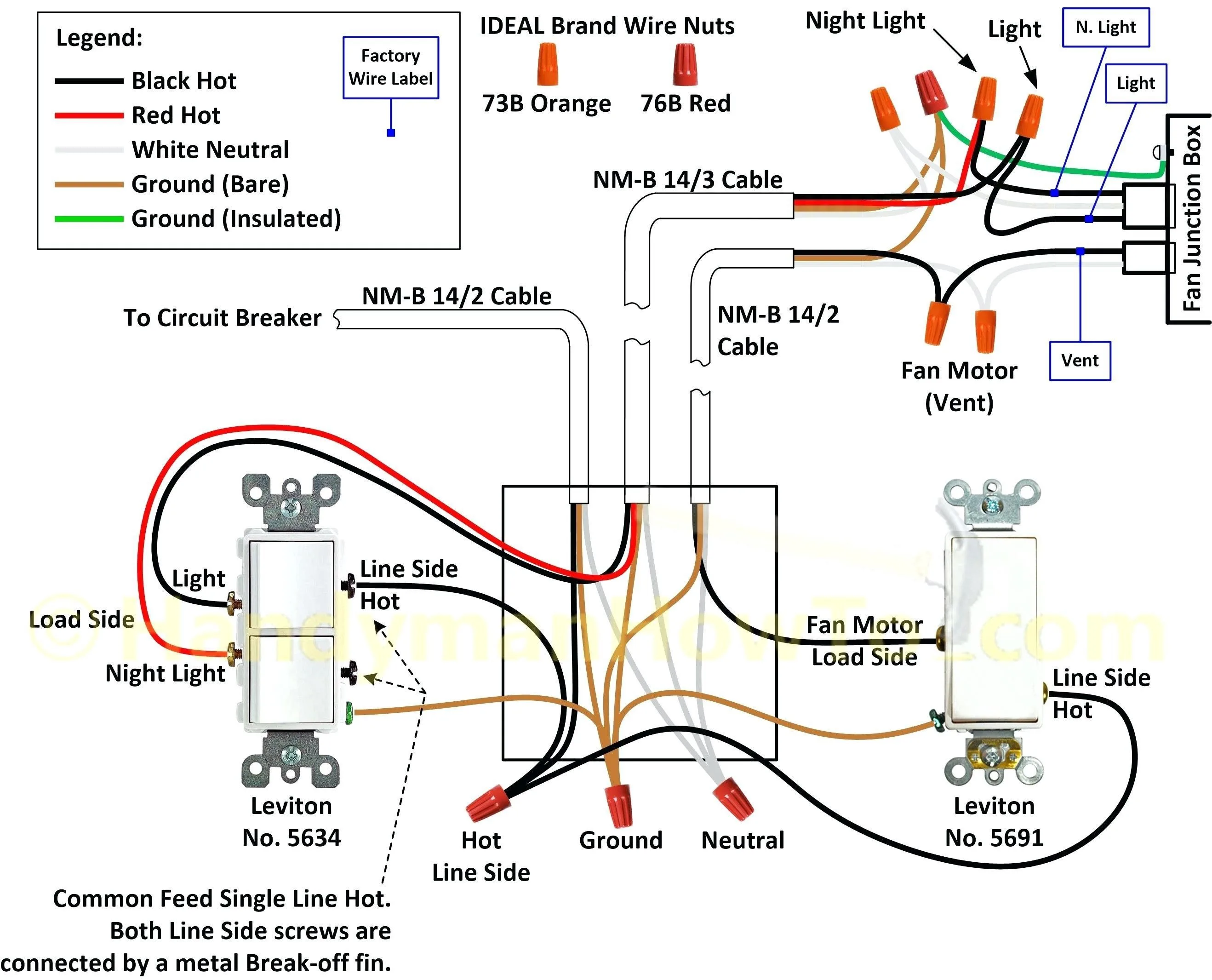 Leviton Dimmer Switch Wiring Diagram 2 Light Switch Installi