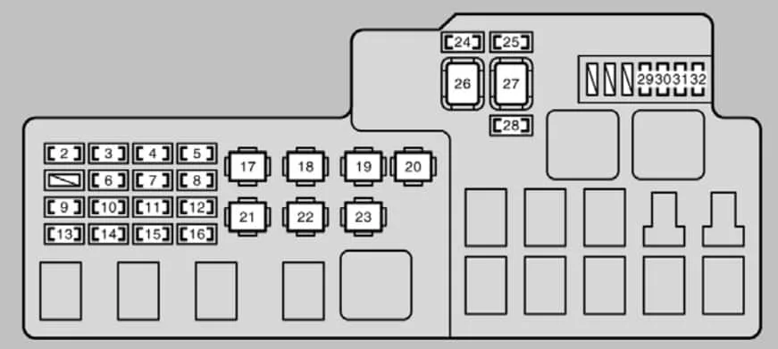 Lexus Es300 2002 2003 Fuse Box Diagram Auto Genius