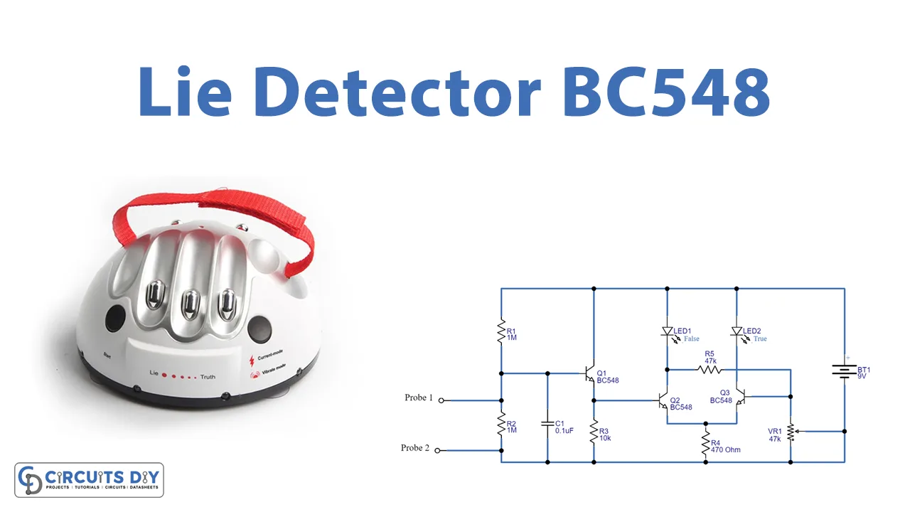 Lie Detector Circuit Bc548