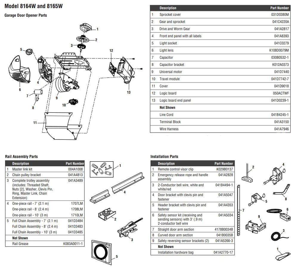 Liftmaster 1 2 Hp Garage Door Opener Wiring Diagram Wiring Diagram