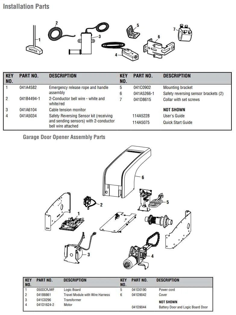 Liftmaster 8500W Wiring Diagram