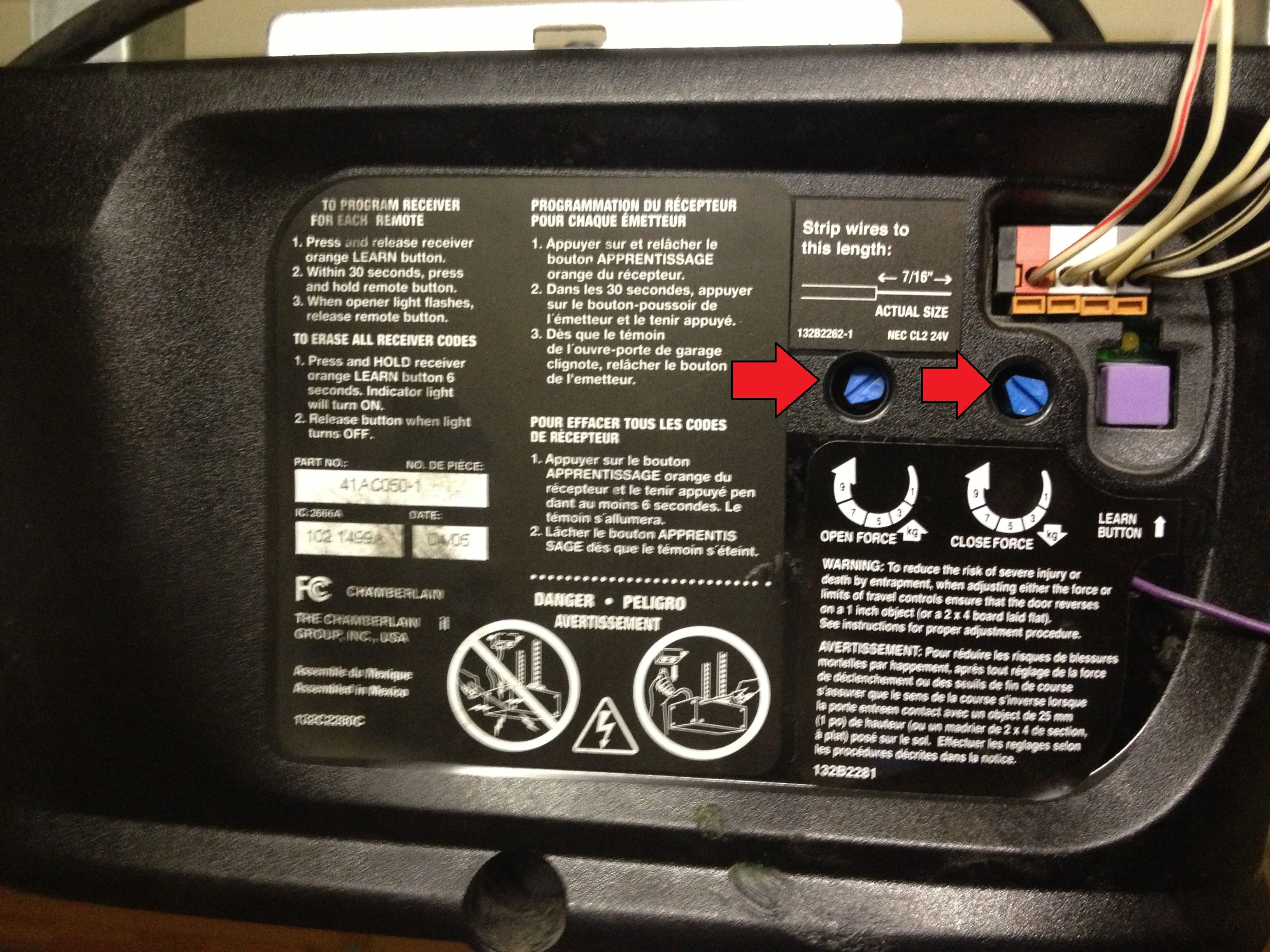 Liftmaster Garage Door Safety Sensor Wiring