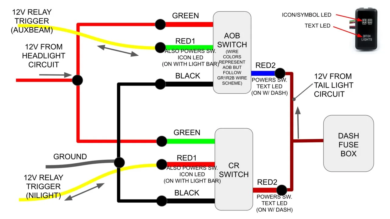 Light Bar Wiring Diagram 3Position Collection