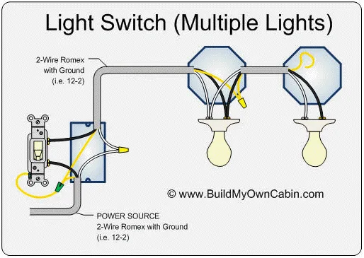 Light Wiring Diagrams Multiple Lights