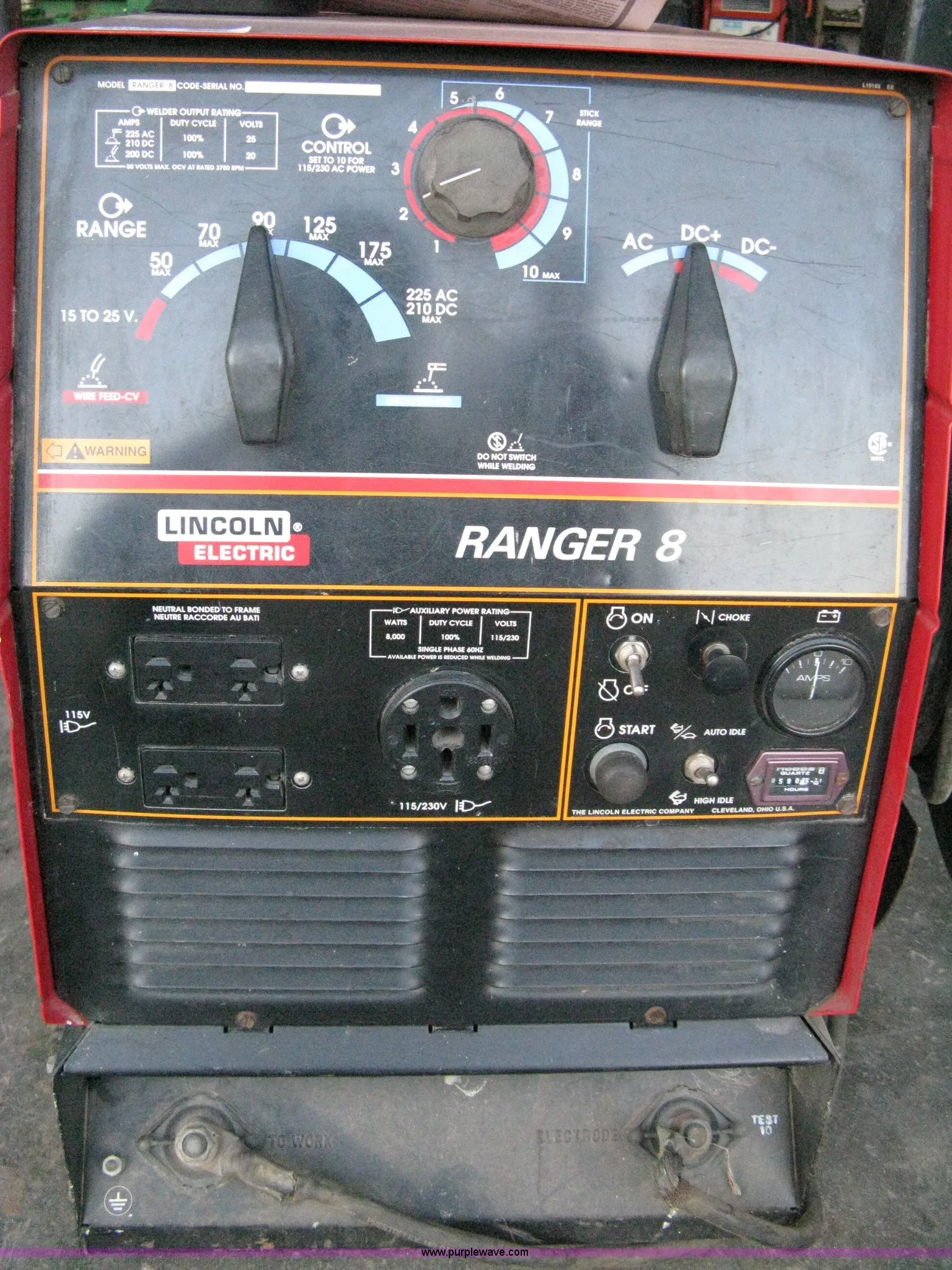 Lincoln Ranger 8 Welder With Onan Performer 16 Gas Engine In Colwich Ks Item 8066 Sold