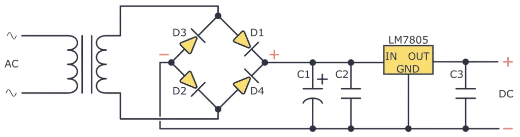 Linear Power Supply Circuit Diagram Designing Eleccircuit Re