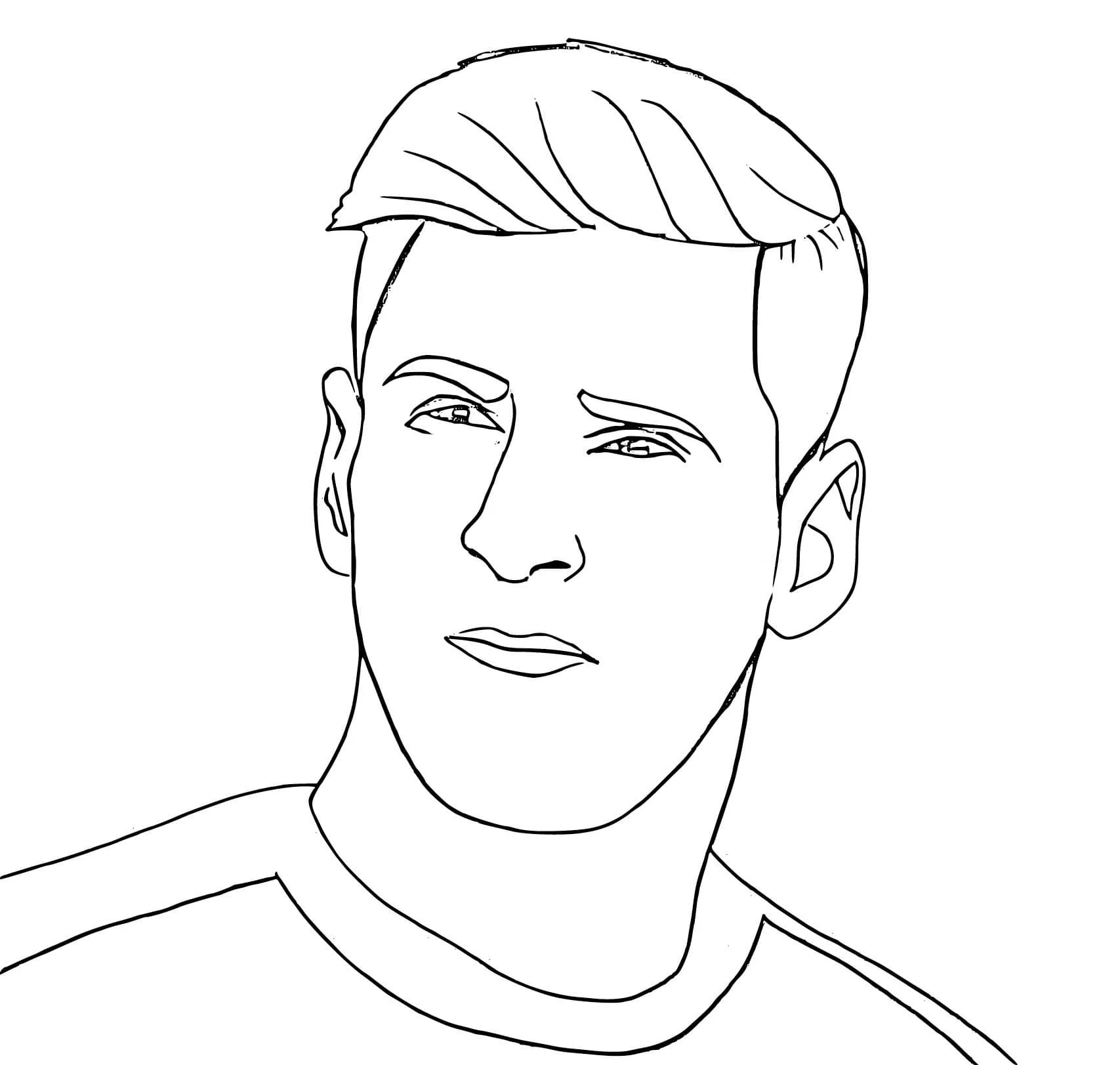 Lionel Messi Es Guapo Para Colorear Imprimir E Dibujar Coloringlib