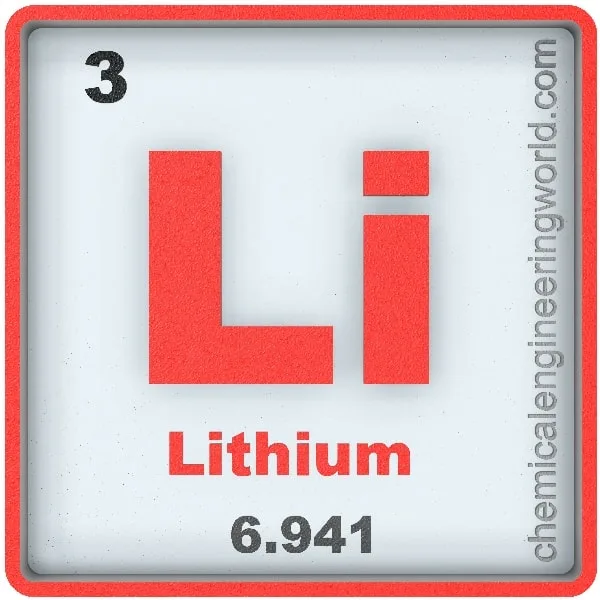 Lithium Electron Configuration Chemical Engineering World