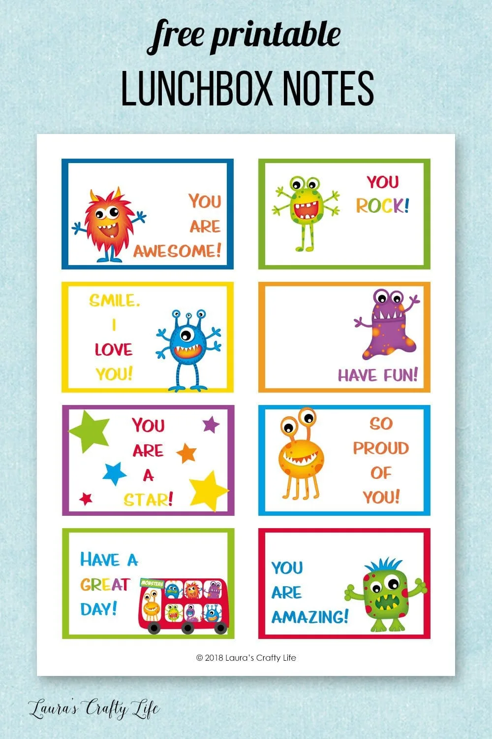 Lunch Box Notes Printable Free All Free Printables
