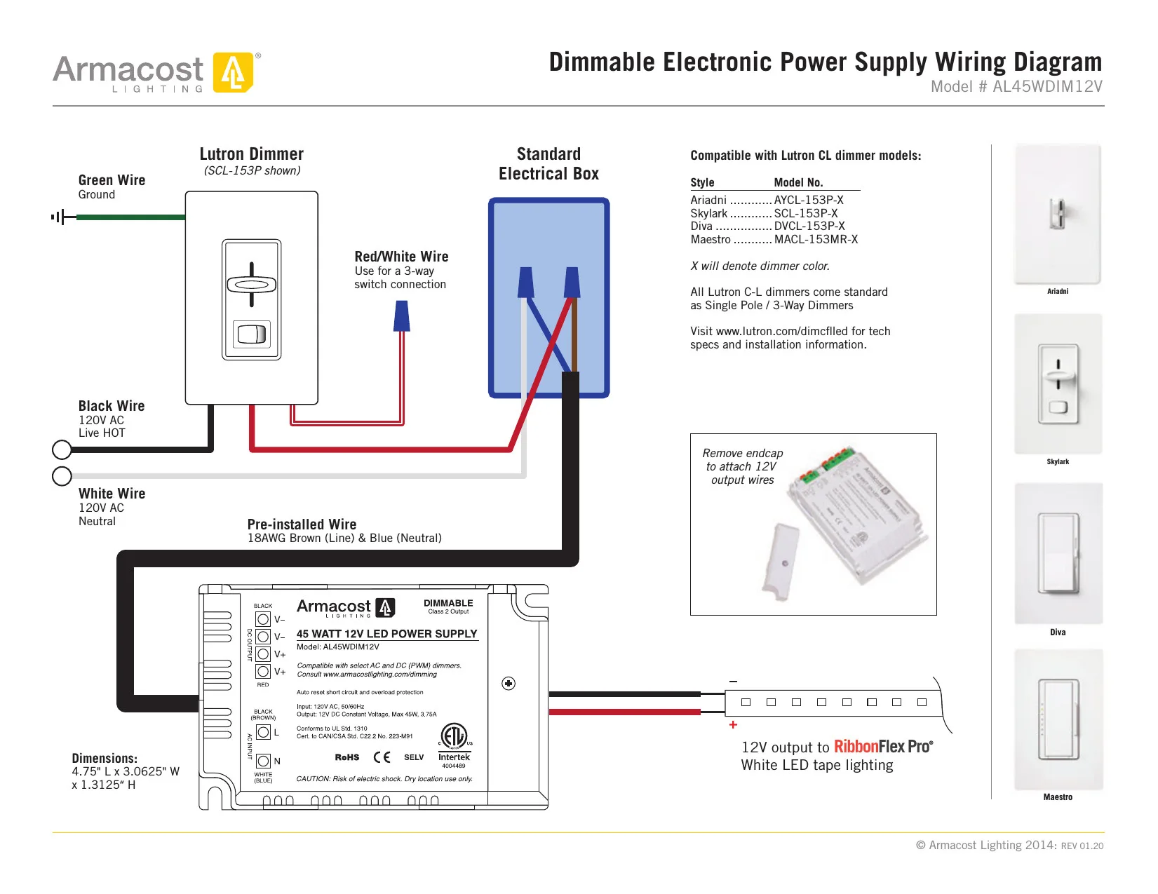 Lutron Dimmer Switch Wiring Single Pole Dimmer Lutron