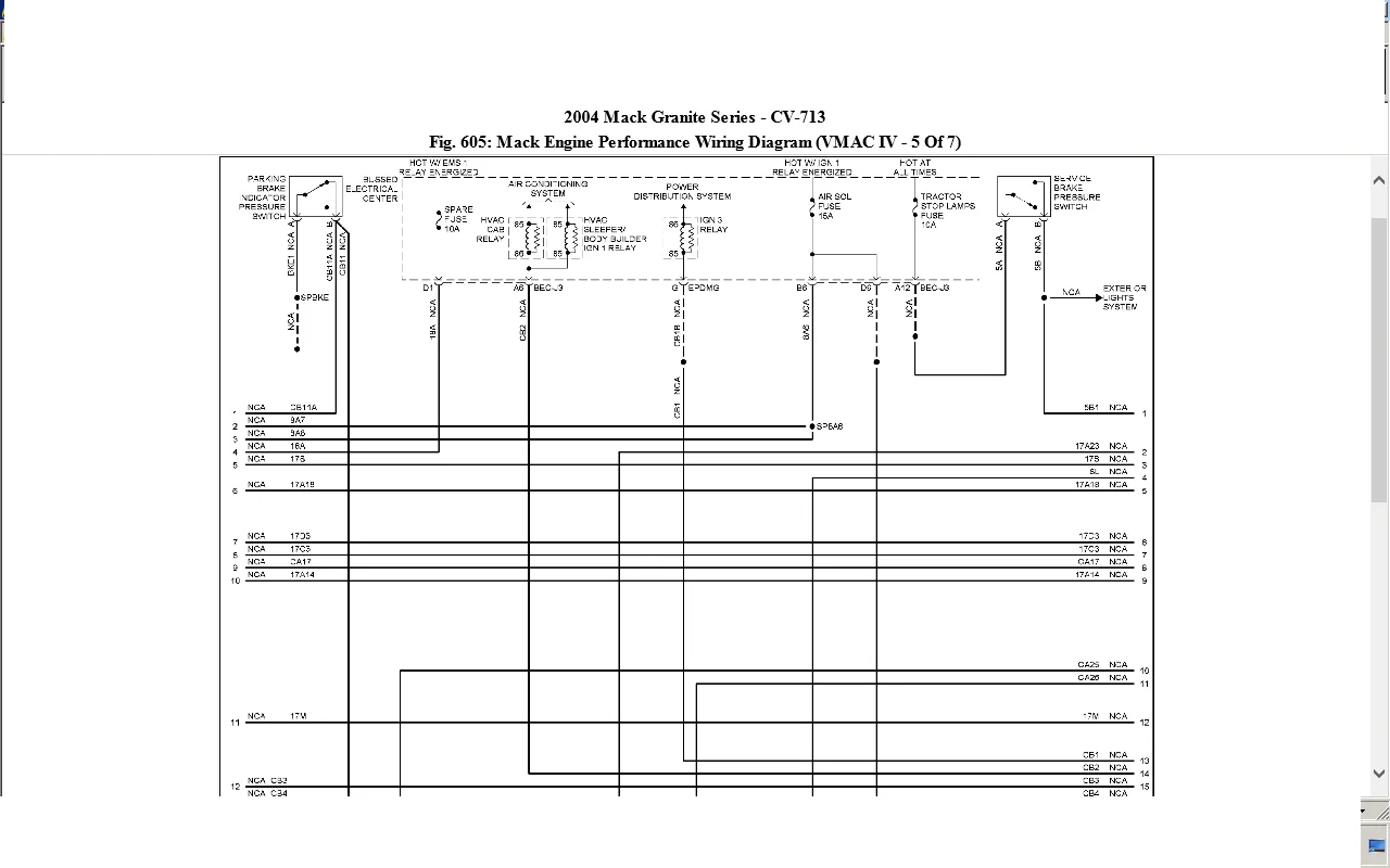 Mack Granite Wiring Diagram Ignition
