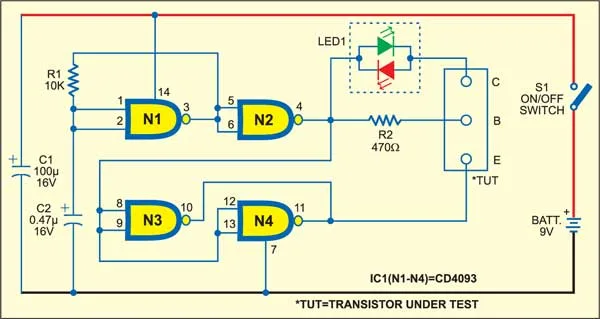 Magic Tester Circuit Diagram