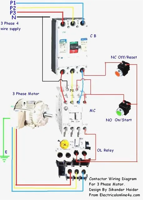 Magnetic Contactor Connection Diagram Magnetic Contactor Connection Diagram With A Electrical