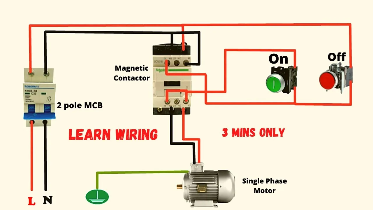 Magnetic Motor Starter Wiring Diagram Forpressor