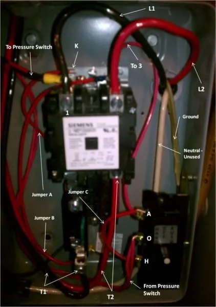Magnetic Starter Wiring Diagram