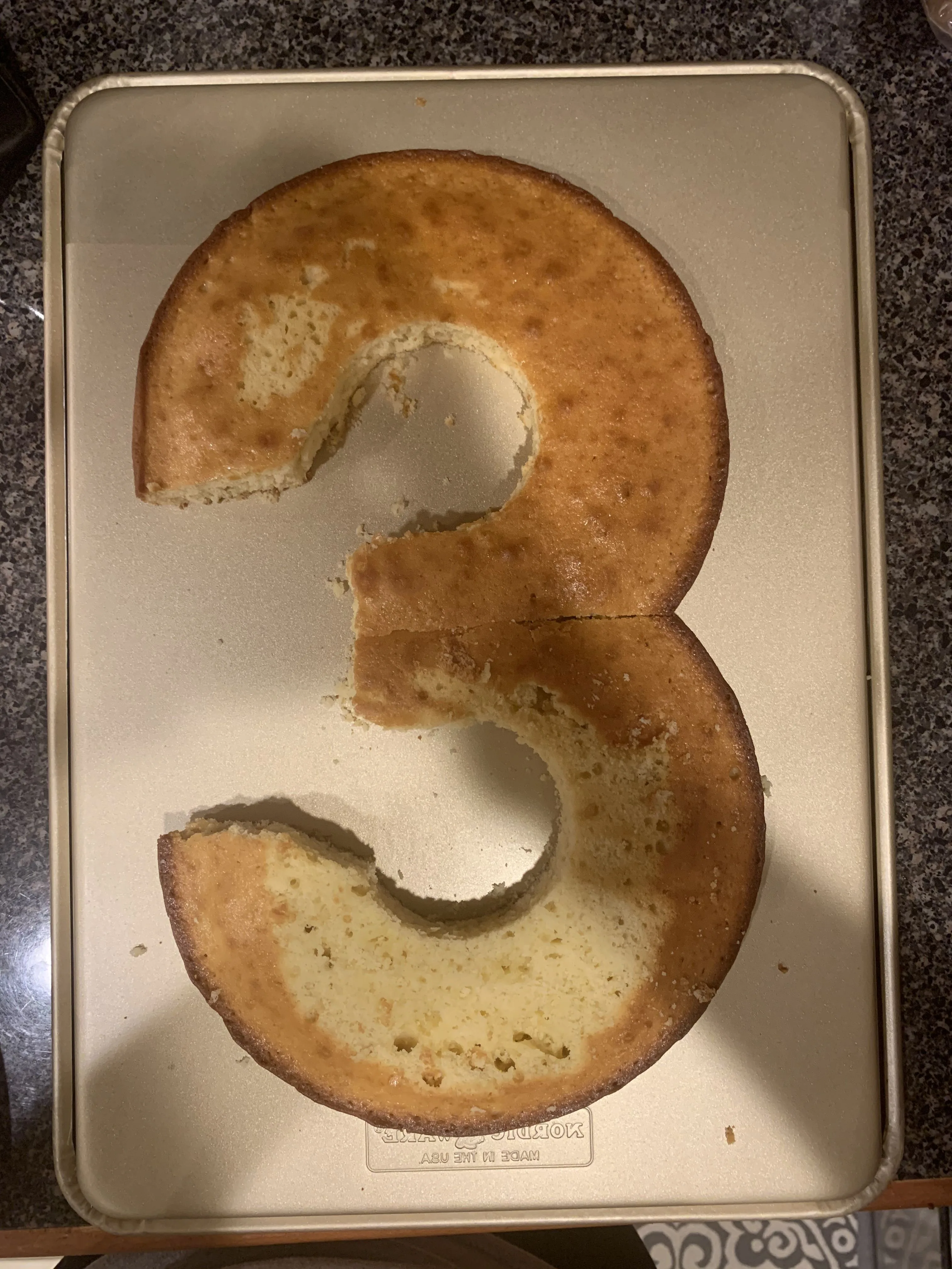 Make Your Own Number 3 Cake Using Healthier Cake Options In 2024 Number Birthday Cakes Number
