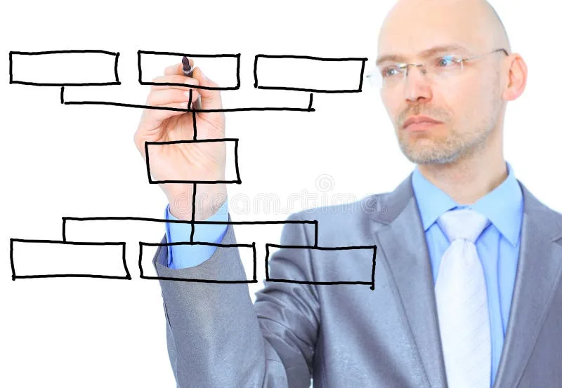 Man Scheme Draw Diagram Stock Image Image Of Research 26125245