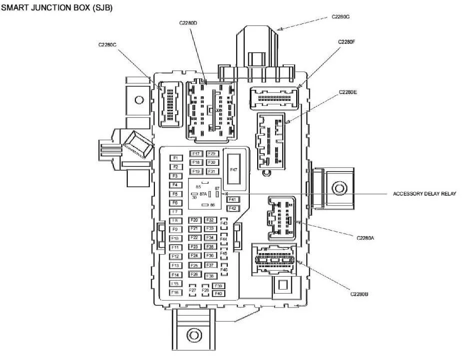 Manual 2010 Ford Fusion Fuse Box Diagram