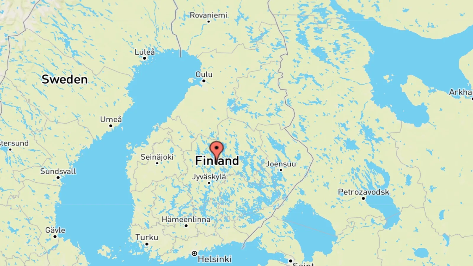 Mappa Finlandia Europa Occidentale Interattiva E Cartina Geografica