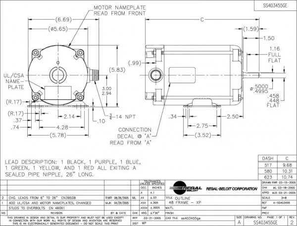 Marathon Electric Motor Wiring
