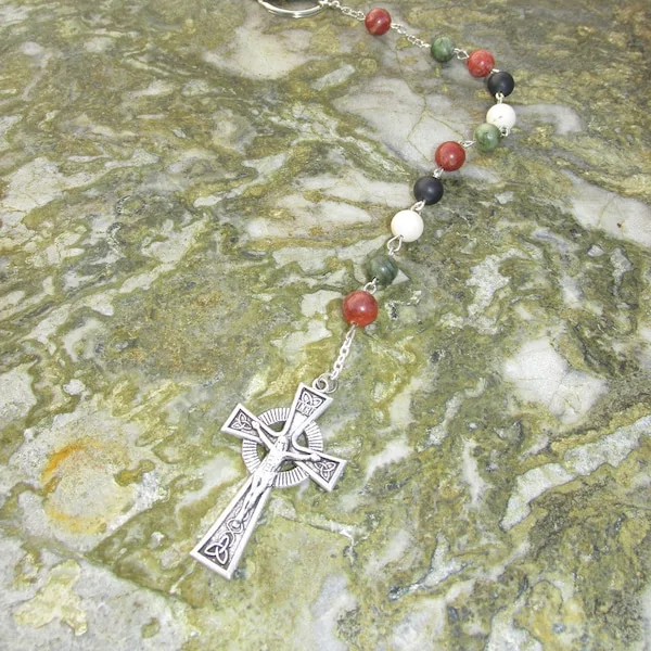 Marble Connemara Rosary Etsy