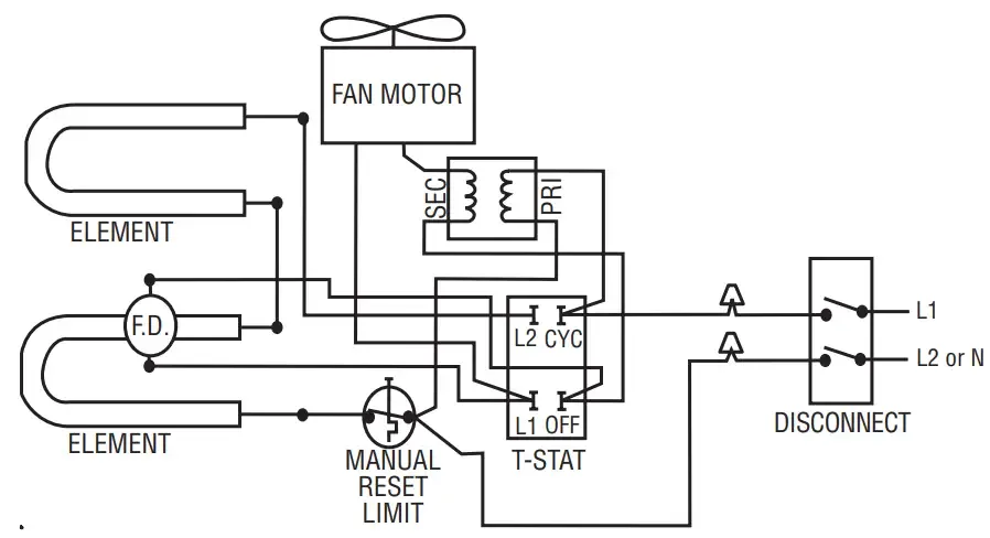 Marley Whb3000 Fan Forced Electric Wall Heaters Instruction Manual