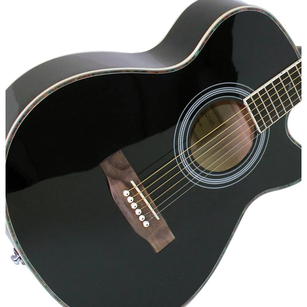 Martin Smith W 401E Electro Acoustic Guitar With Cutaway White Musical Instruments