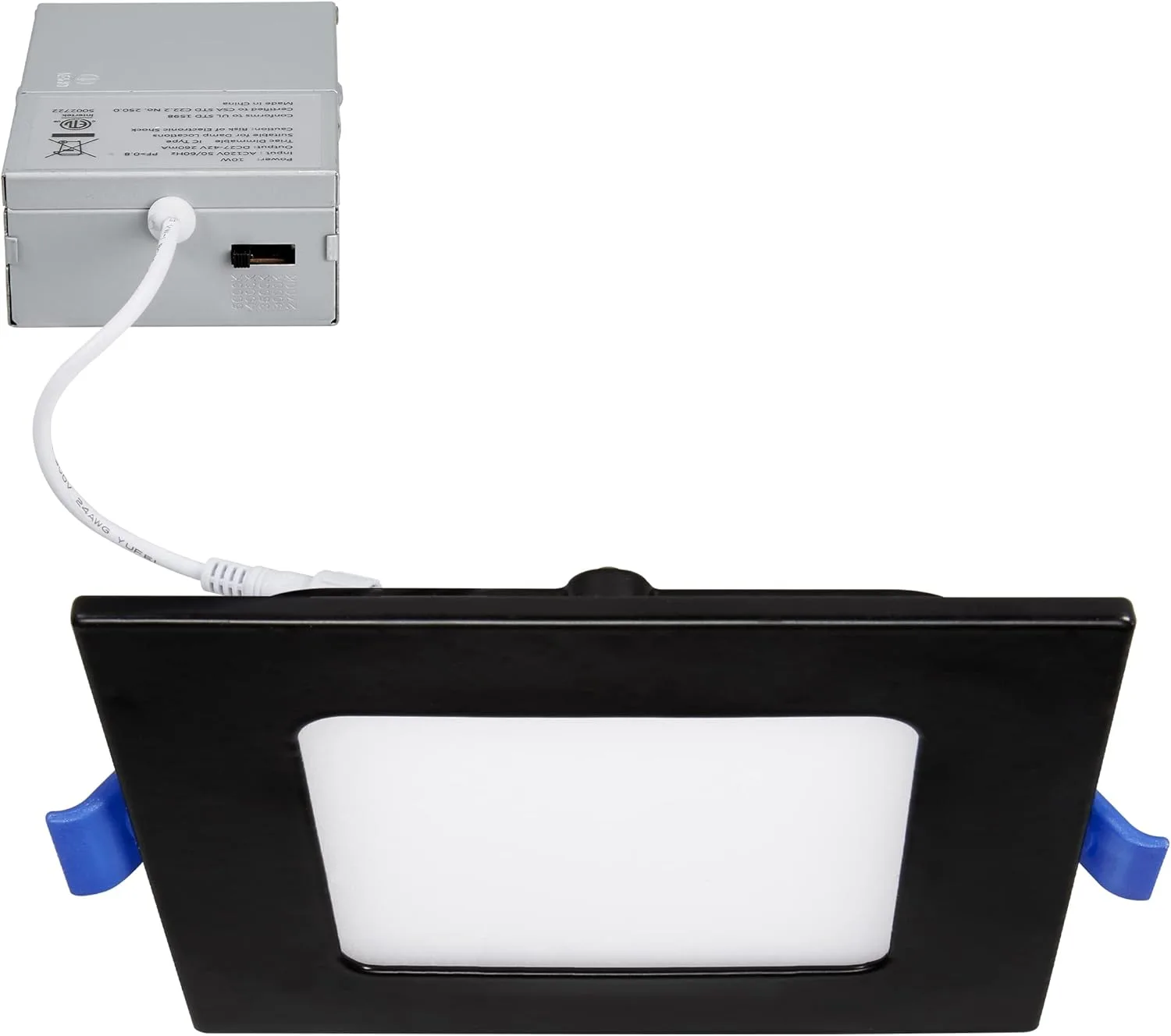 Maxxima 4 In Square Ultra Thin Recessed Led Downlight 5 Cct Color Selectable 2700K 3000K