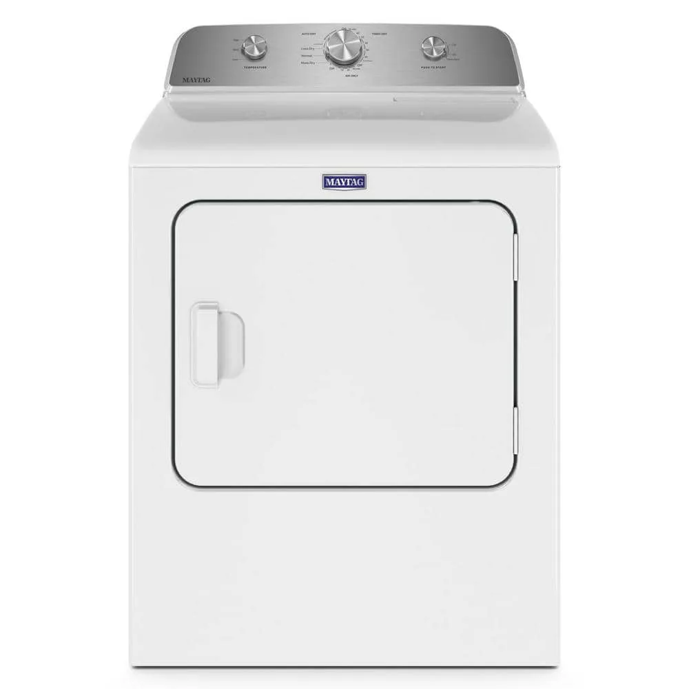 Maytag 7 0 Cu Ft Vented Electric Dryer In White Med4500Mw The Home Depot