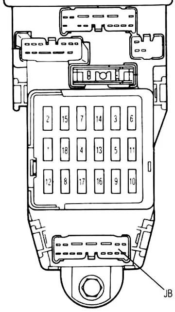 Mazda 626 Gd Gv 1987 1992 Fuse Diagram