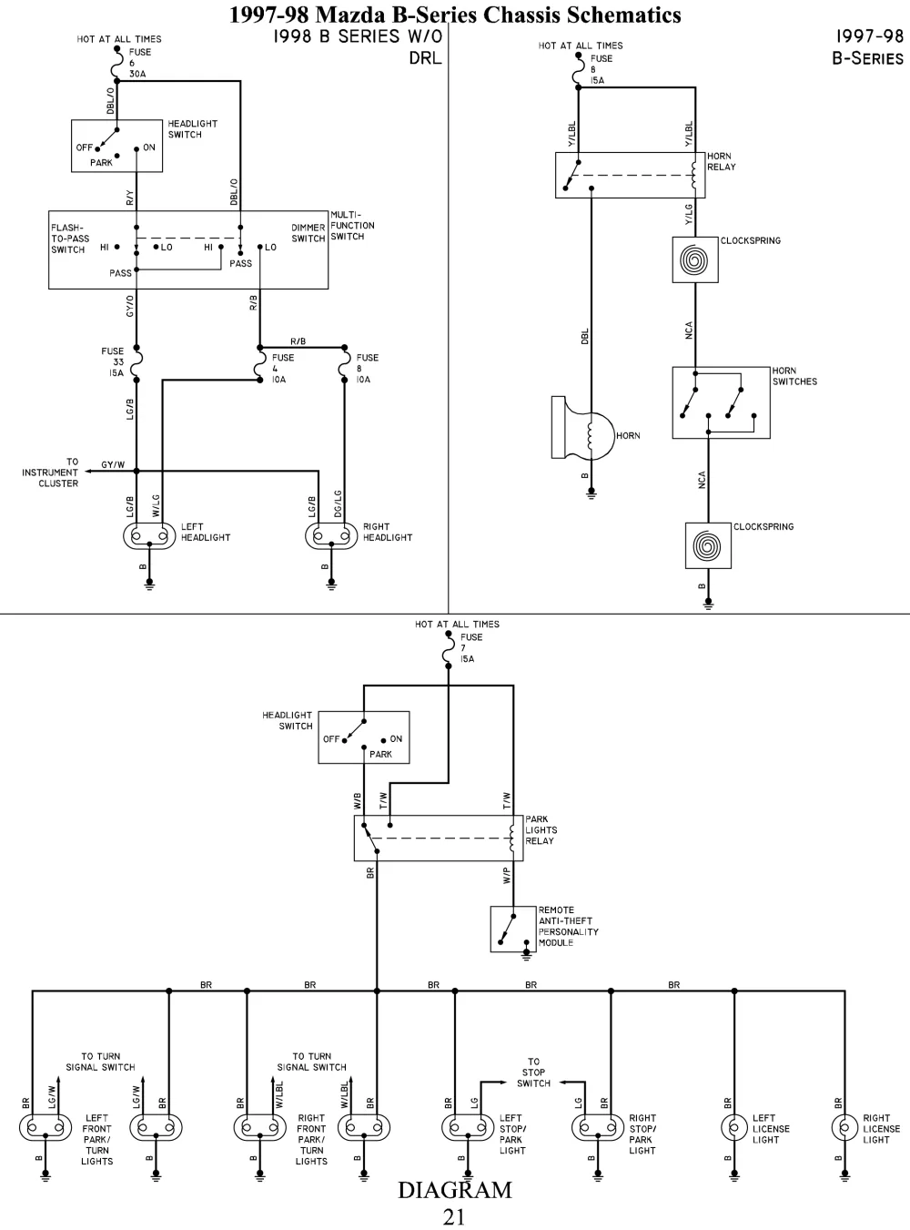 Mazda B3000 Wiring Diagram Wiring Diagram