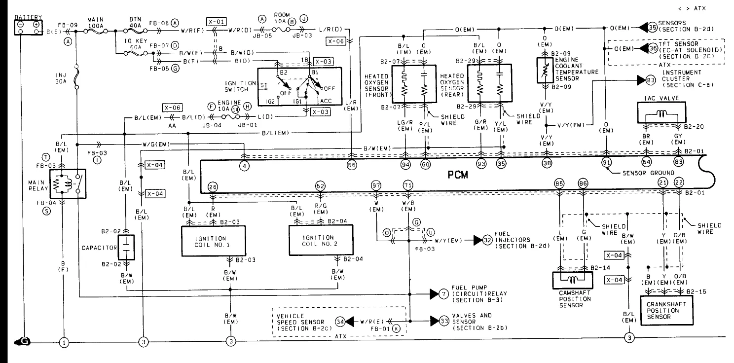 Mazda Protege 1999 Wiring Diagram Wiring Diagram And Schematic