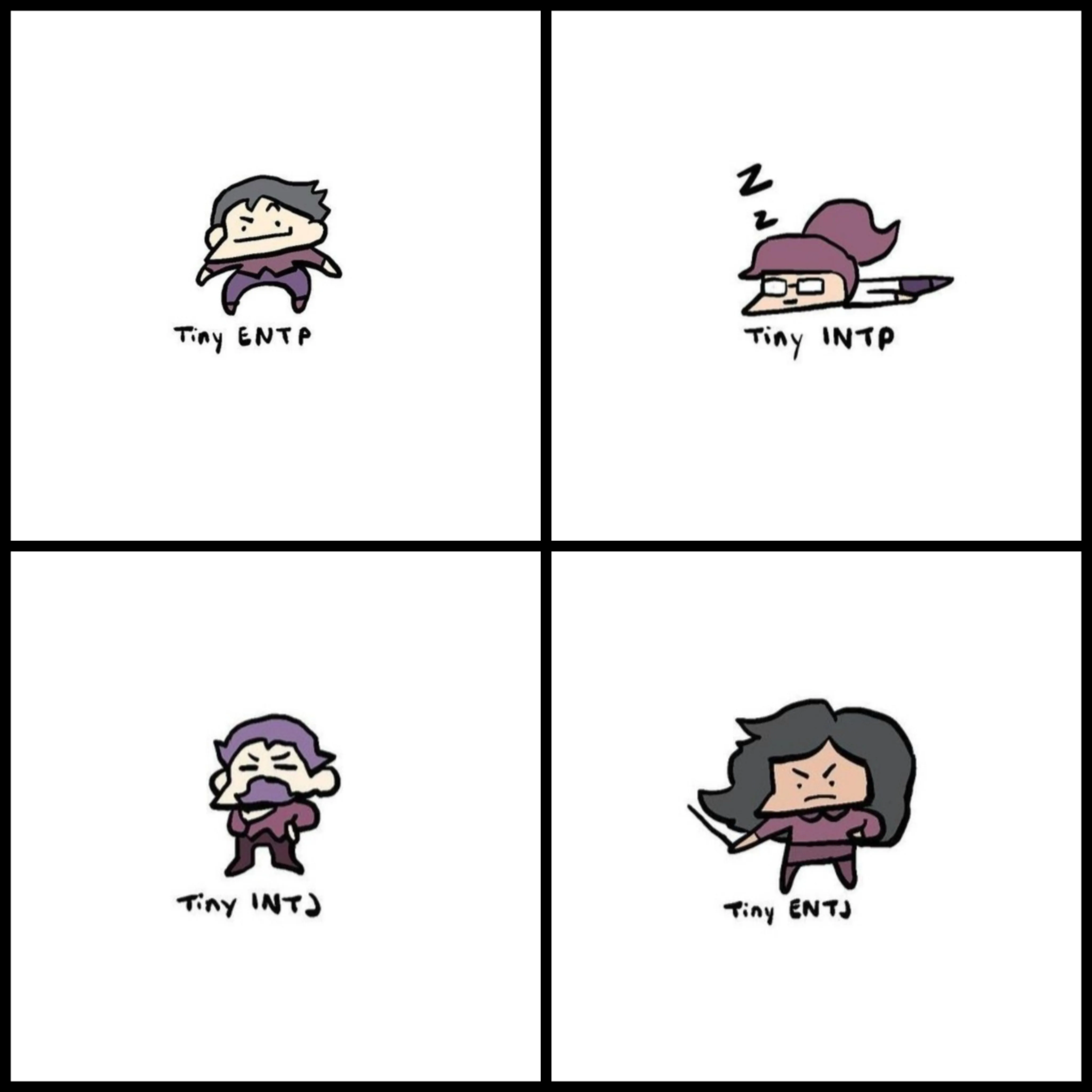 Mbti Art Credit Cryainer Mbti Infp T Isfj Intj Humor Entj Personality Mbti Character