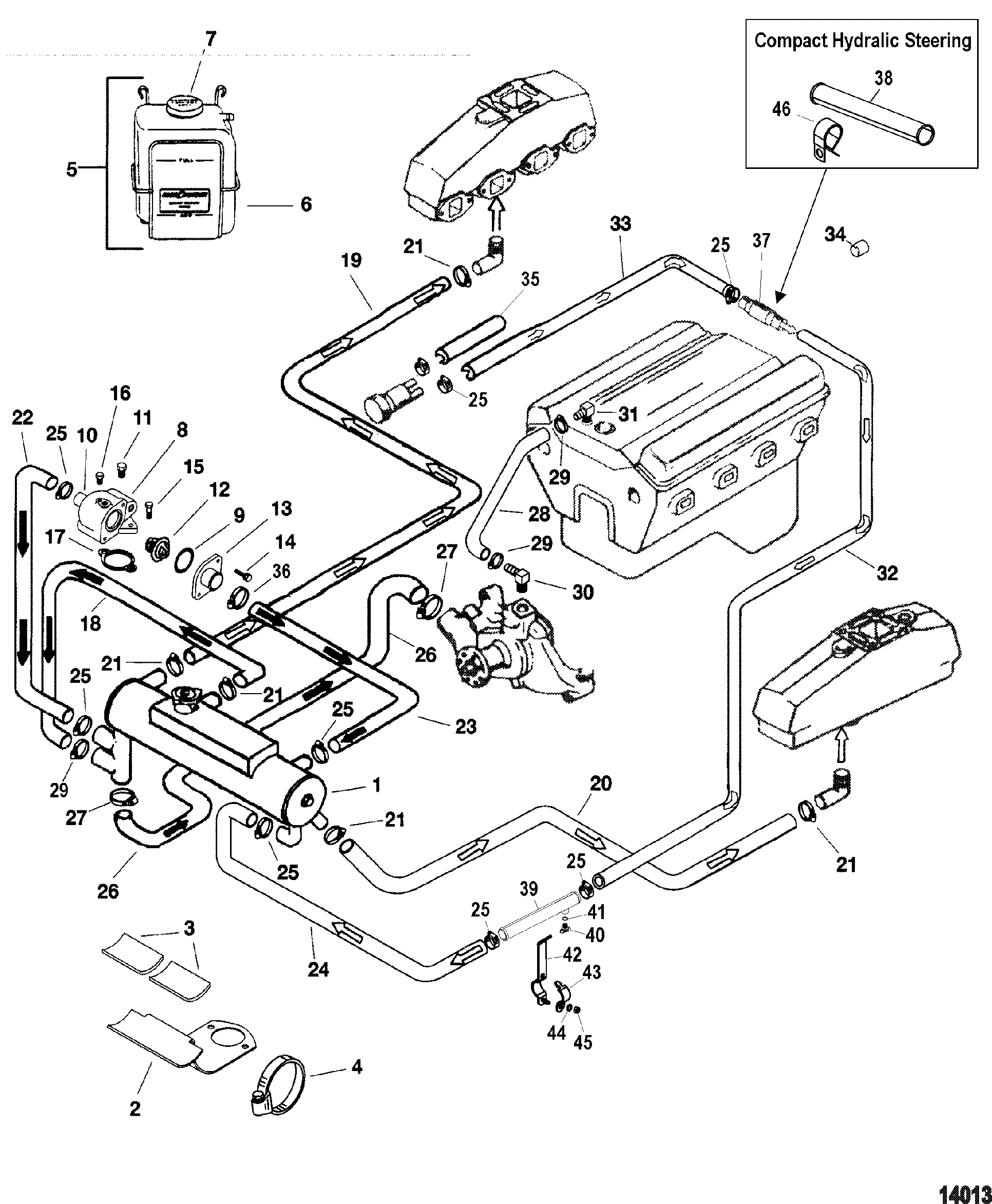 Mercruiser Alpha One Cooling System Diagram Cooling System M