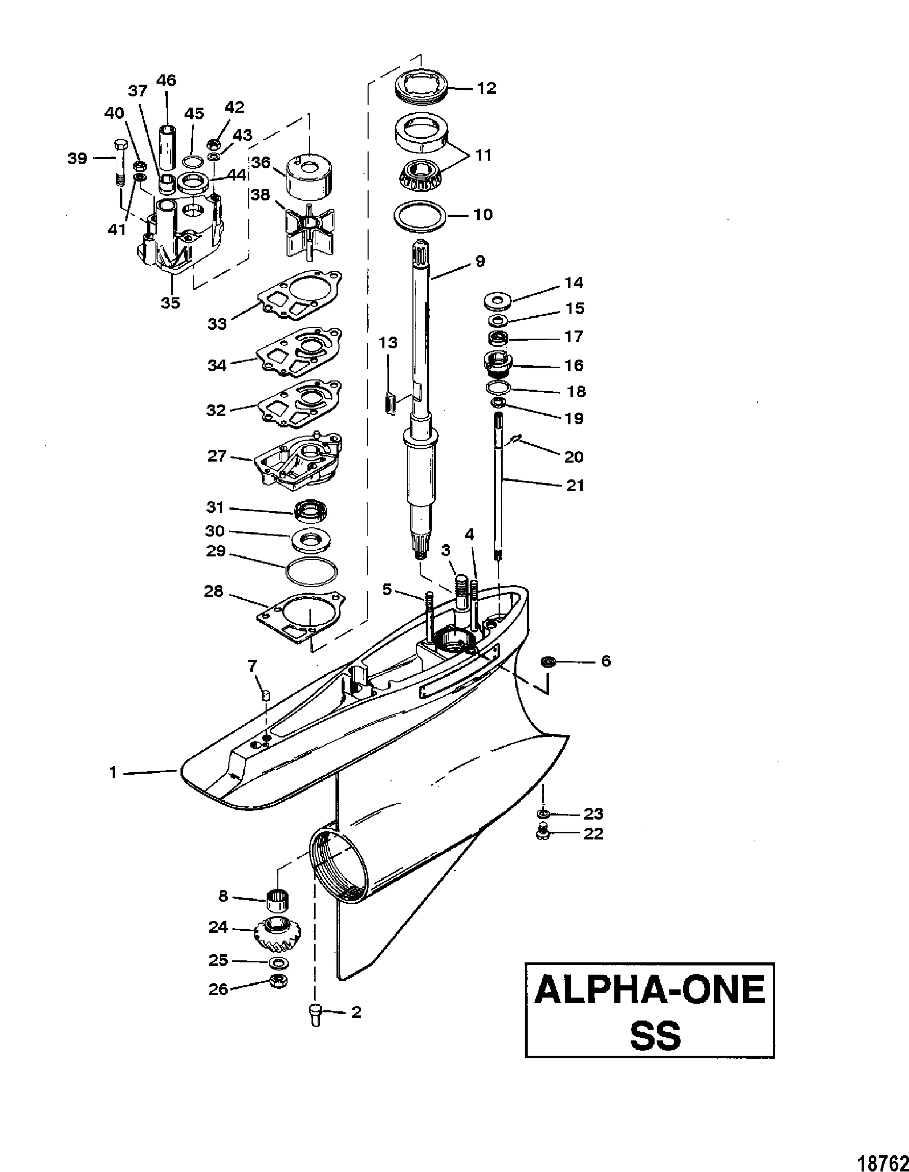 Mercruiser Alpha One Gen 1 Diagram