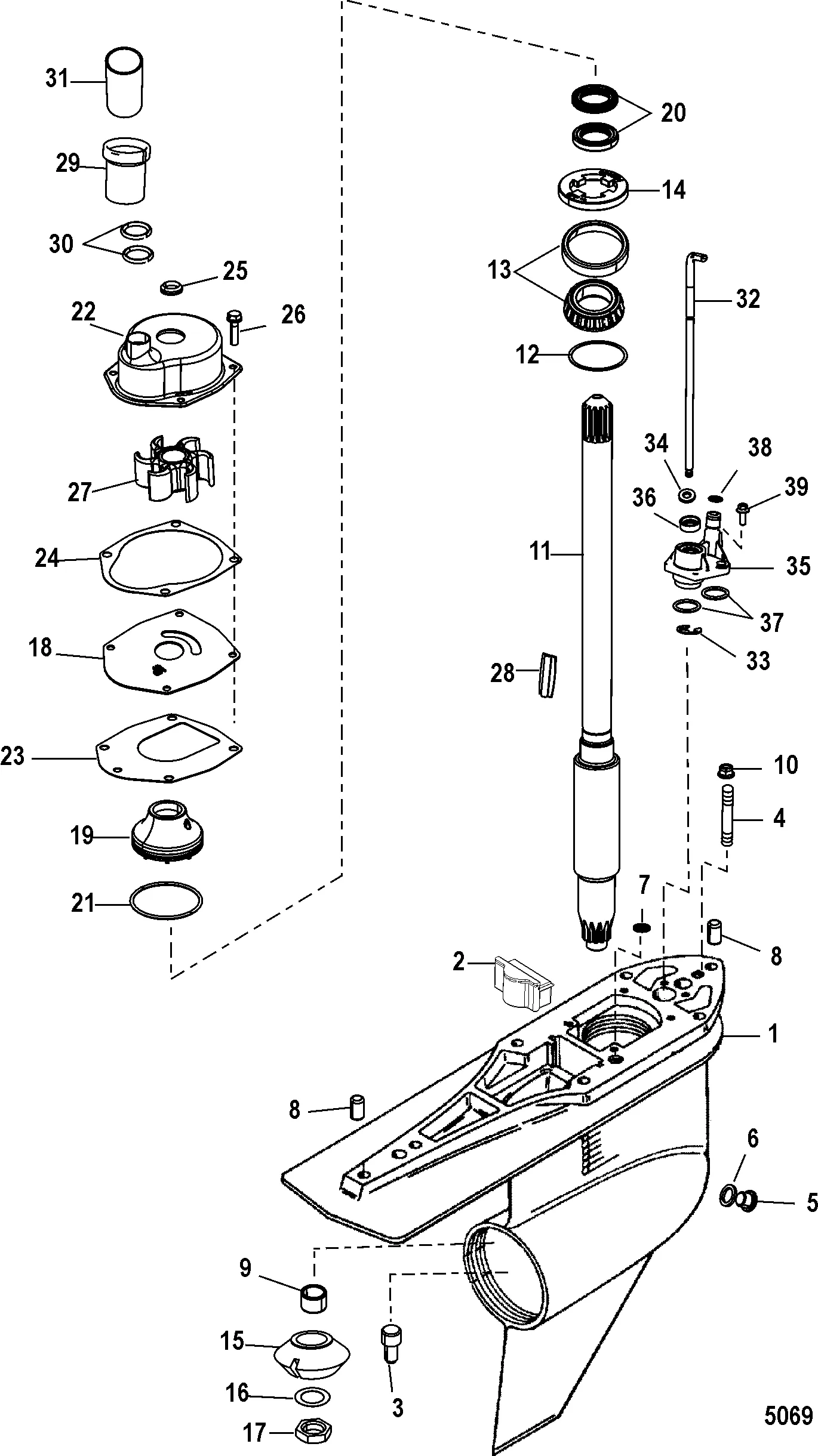 Mercruiser Alpha One Gen 1 Diagram