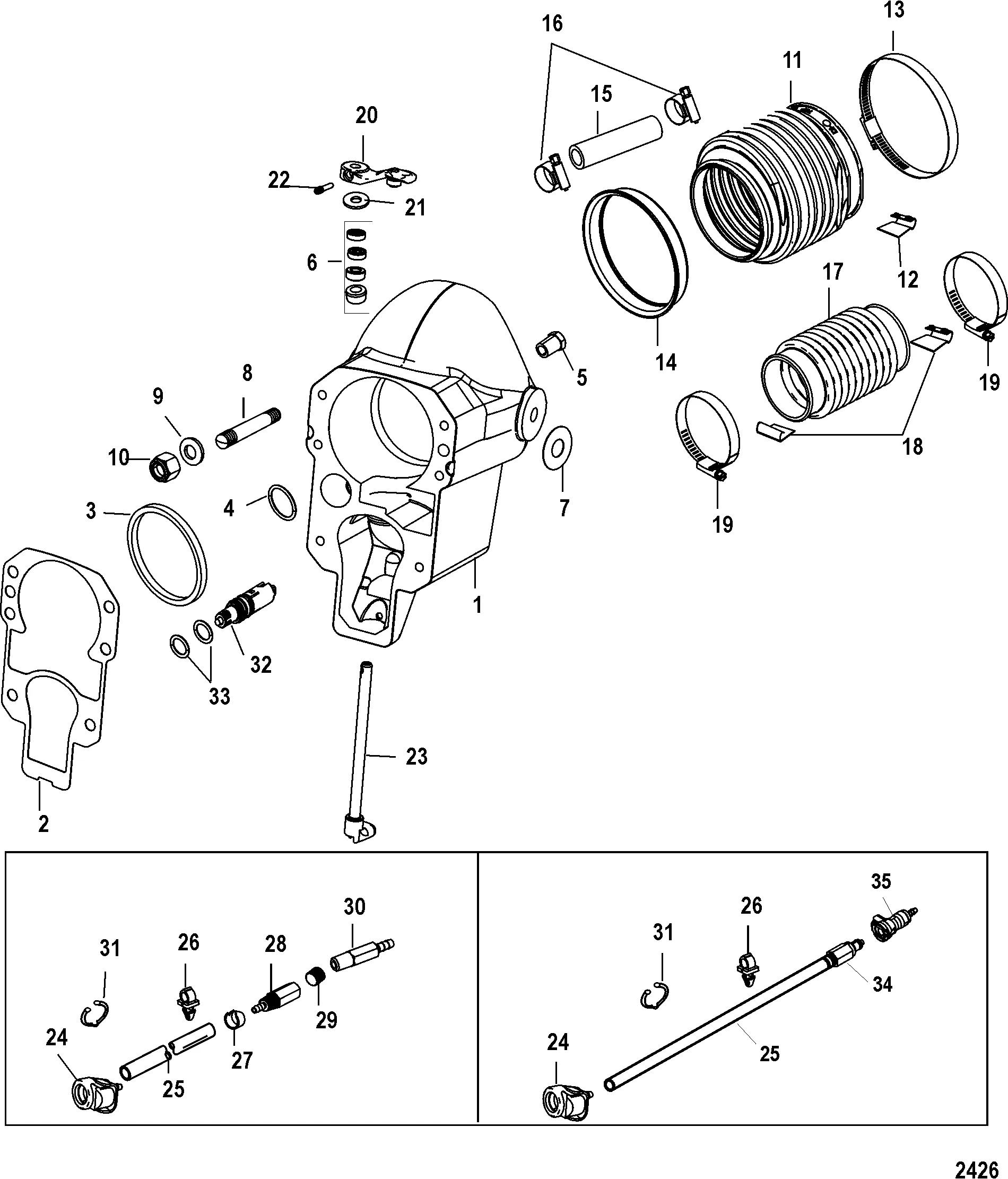 Mercruiser Alpha One Gen 2 Outdrive Parts Diagram Marine Par