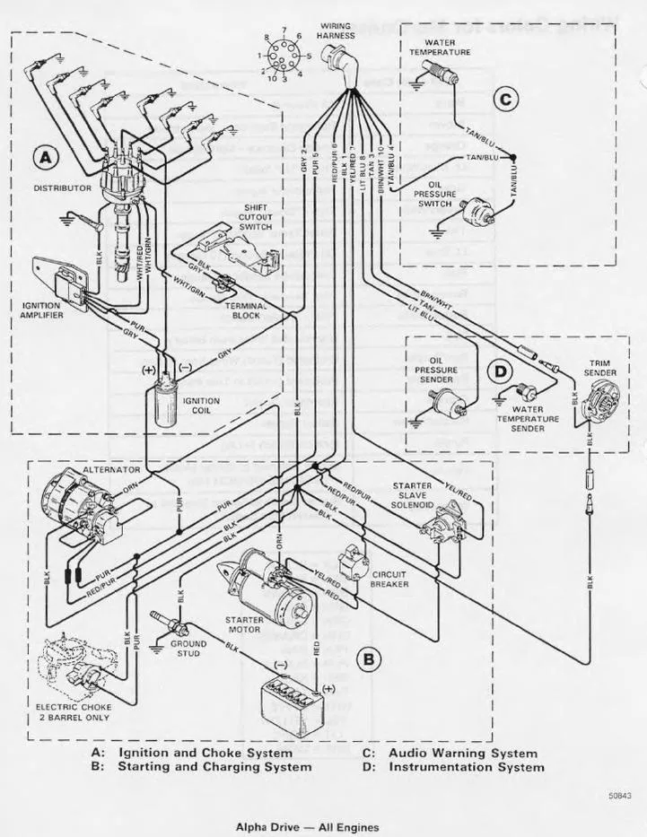 Mercruiser Wiring Schematic Diagram